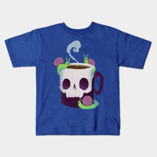 Caffeinated Snails Kids T-Shirt